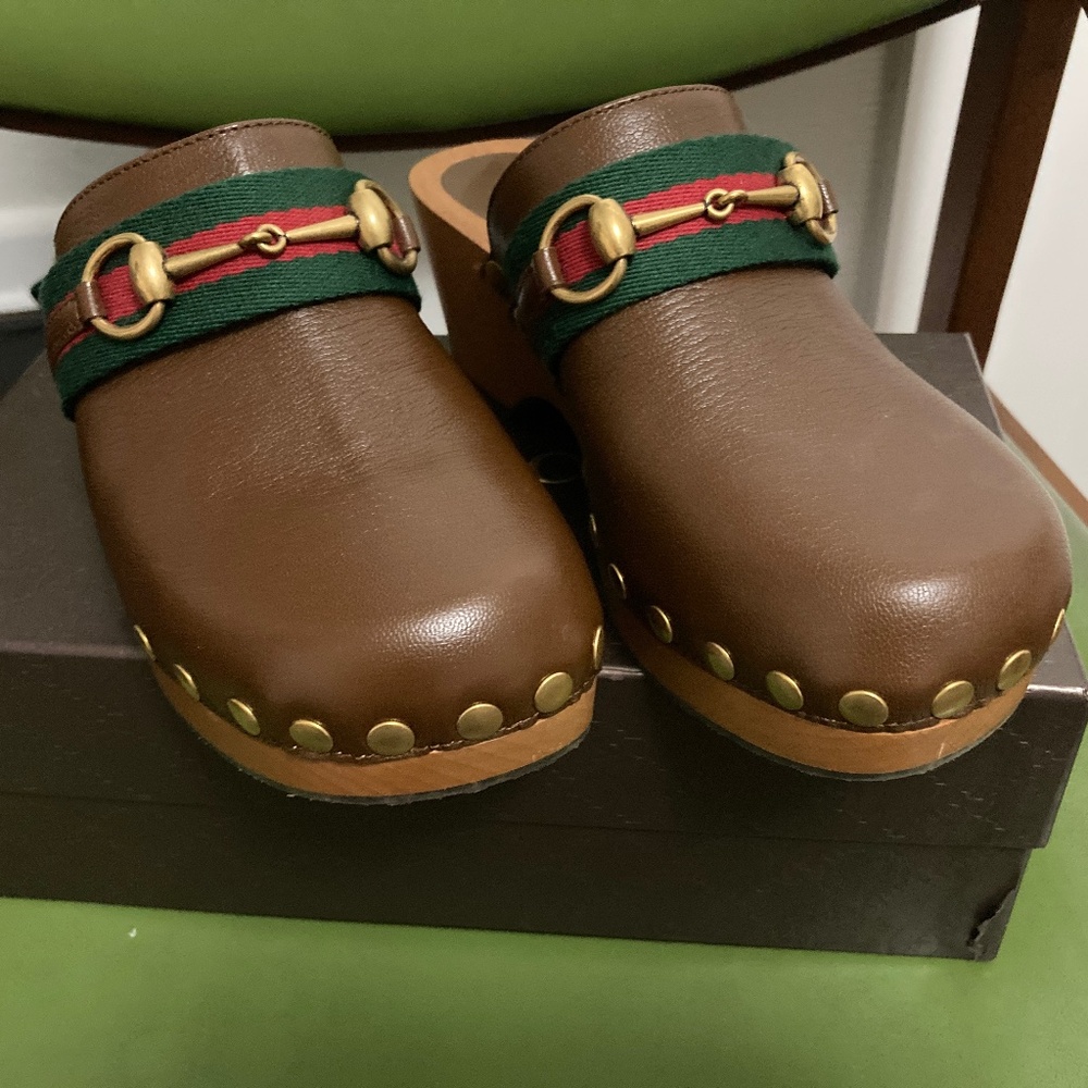 Gucci Horsebit Clogs 38.5